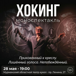 Хокинг. Моноспектакль с возможностью пролёта по Вселенной